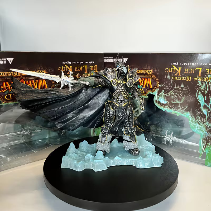 Figura de Arthas el Rey Exánime con Agonía de Escarcha — World of Warcraft